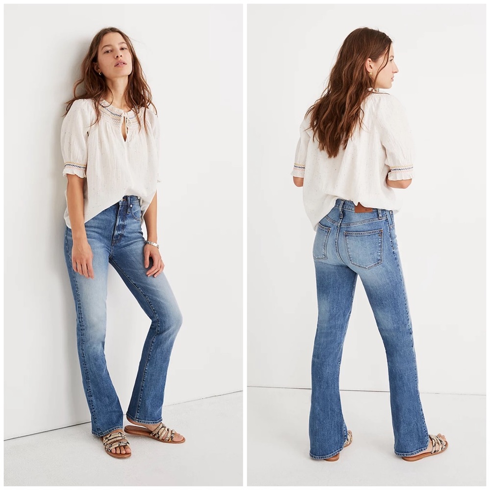 Like New Madewell Skinny Flare Jeans in Kenwick Wash Size 27 SP19
